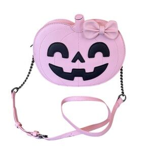 Fine By Me Pink Pumpkin Crossbody Bag